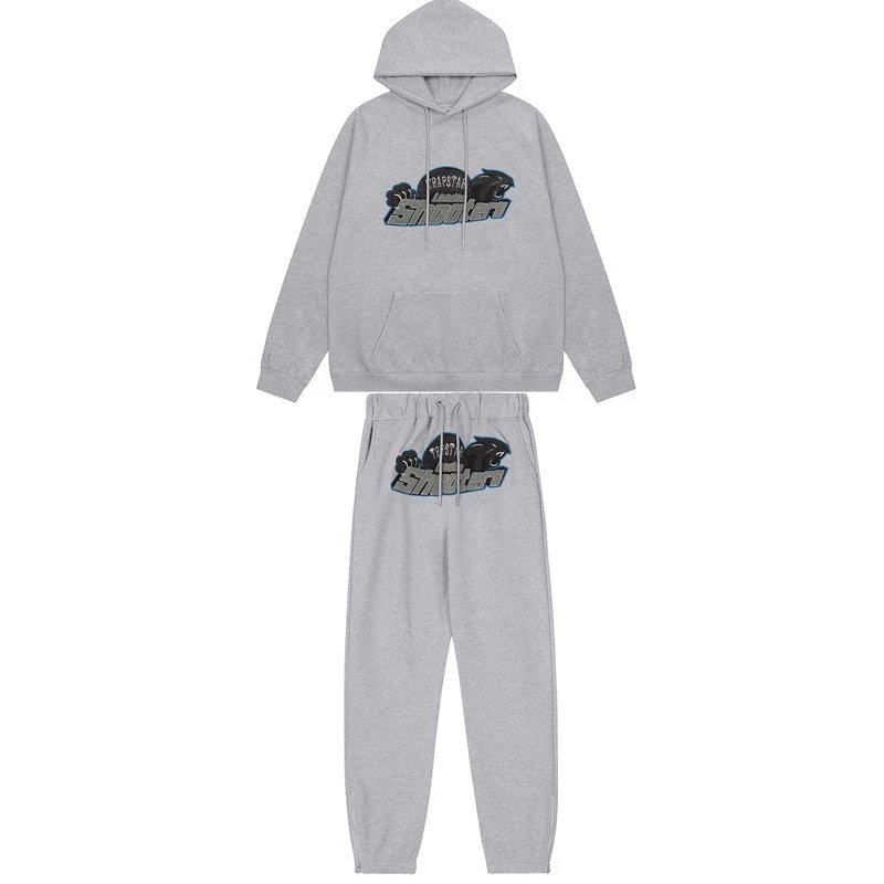 Trapstar Black Logo Hoodie and Sweatpants Set - 5