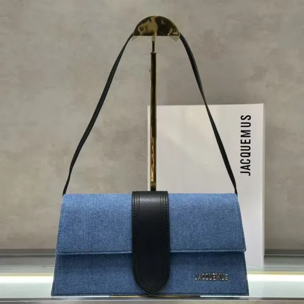 Jacquemus Le Chiquito Denim Blue Shoulder Bag - 5