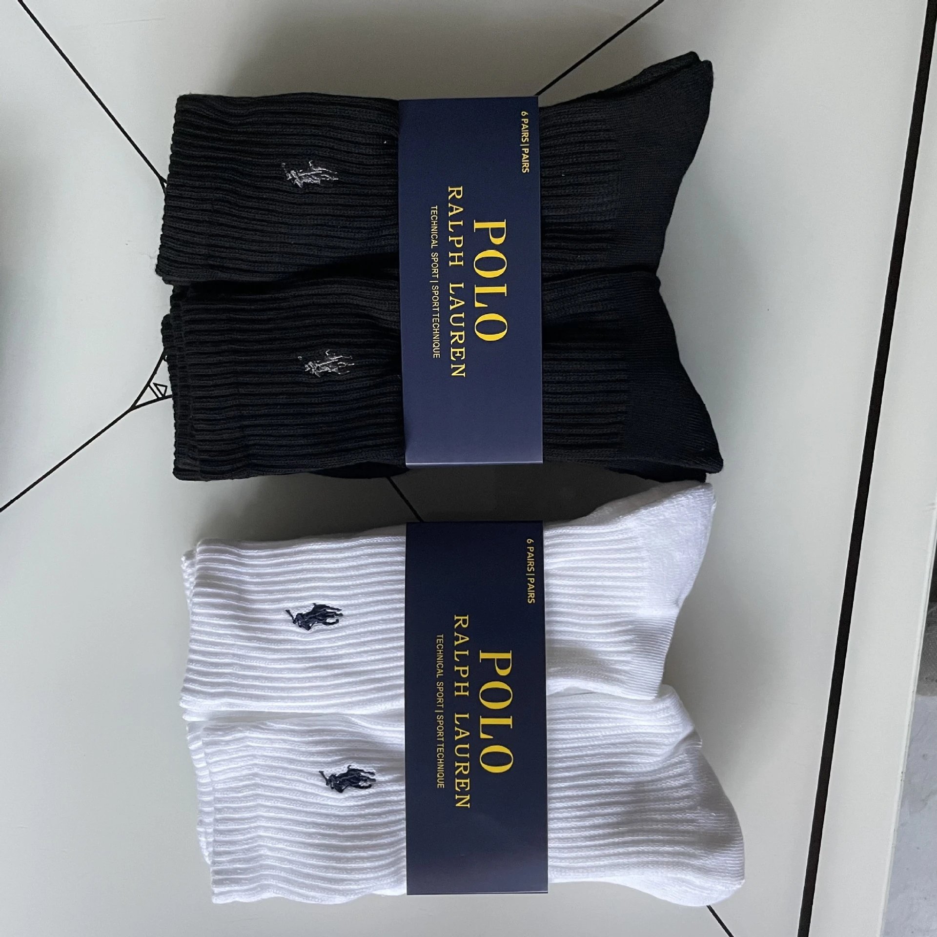 Polo Ralph Lauren Classic Crew Socks Black - 5