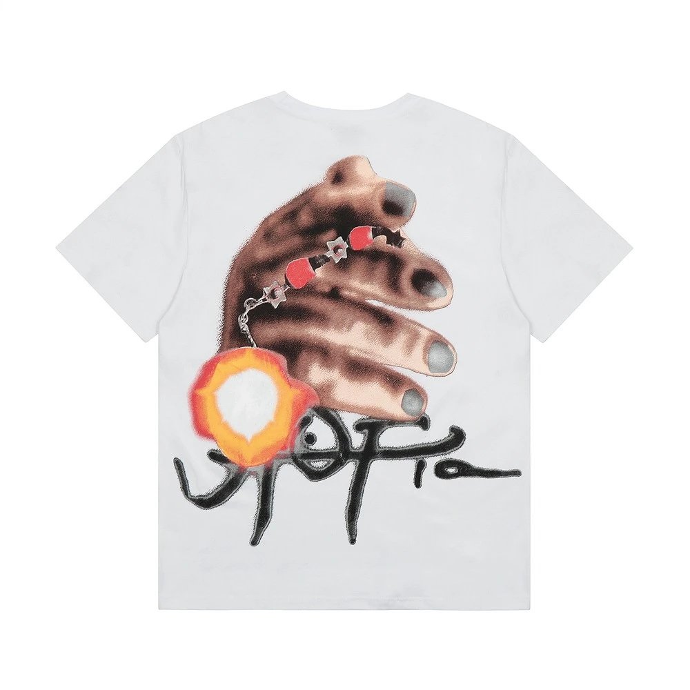 Travis Scott Utopia Hand Charm Tee White