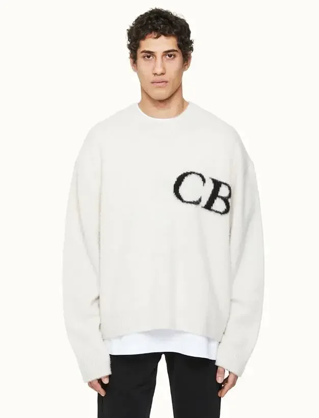 Cole Buxton CB logo knitwear and shorts product detail image 6