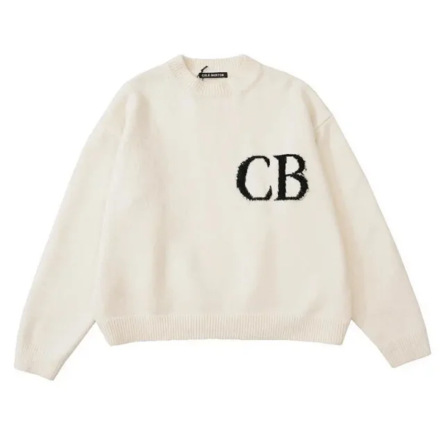 Cole Buxton CB logo knitwear and shorts product detail image 16