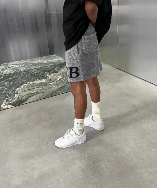 Design CB Logo Knit Hoodie White Hoodie - 54