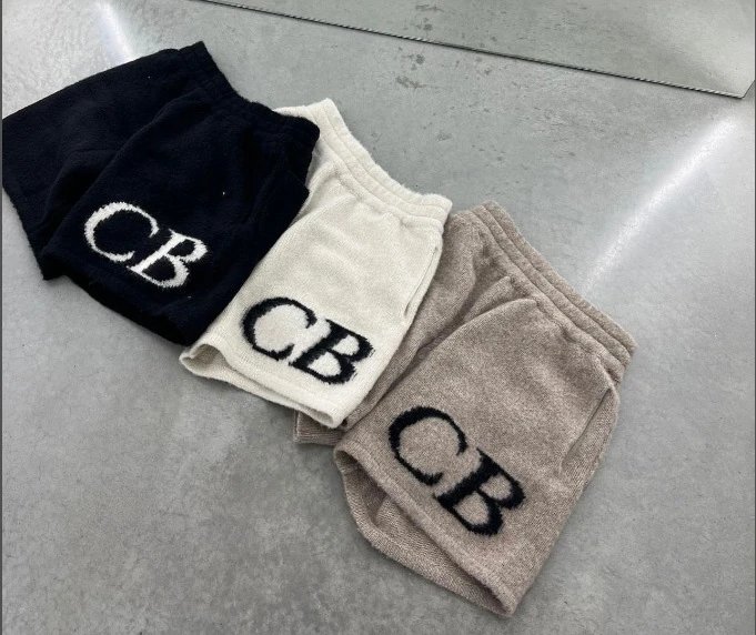 Design CB Logo Knit Hoodie White Hoodie - 49