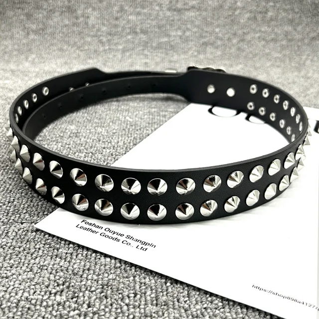 Ouyue Belts Black Belt with Multicolour Cross Appliques and Decorative Buckle product detail image 33