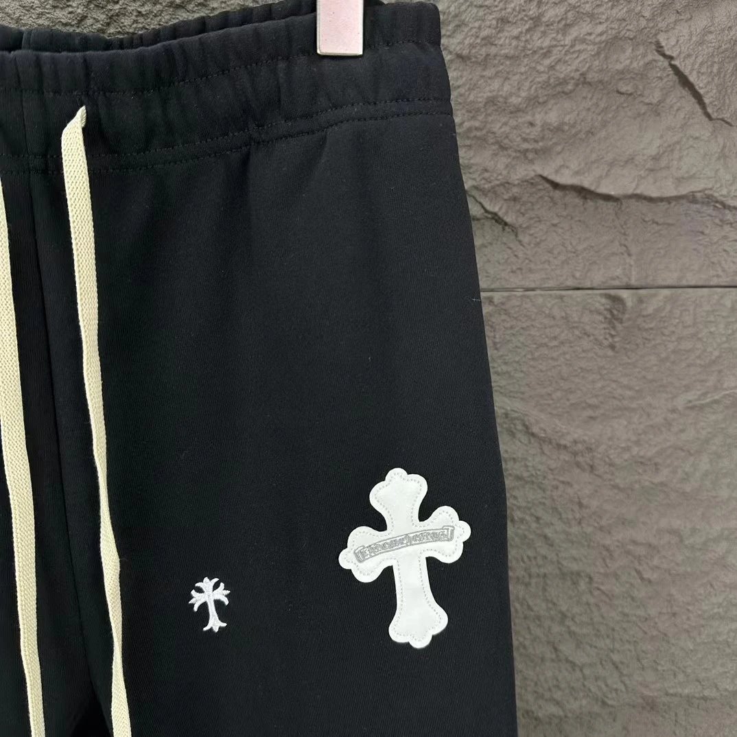 Chrome Hearts Cross-Embroidered Heather Gray Sweatpants - 8