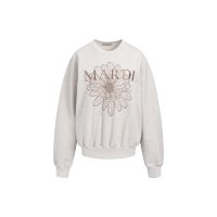 Oatmeal color: sectioned floral [embroidery]