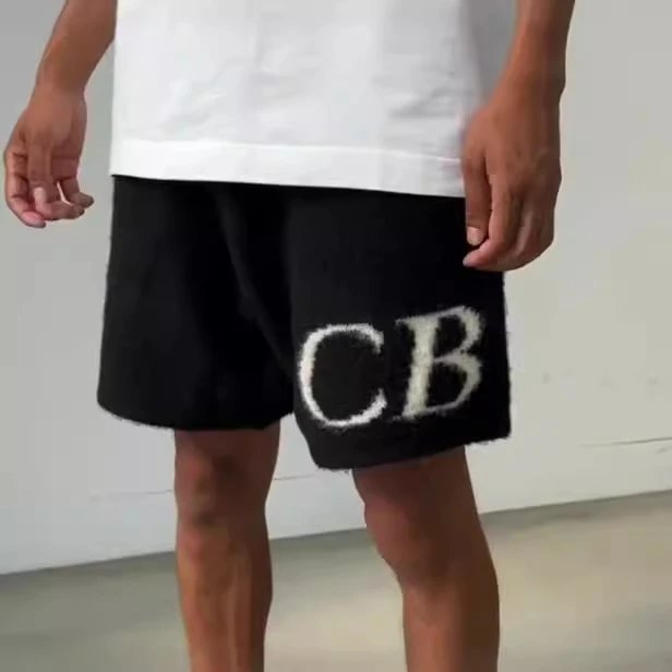 Cole Buxton CB logo knitwear and shorts image 3
