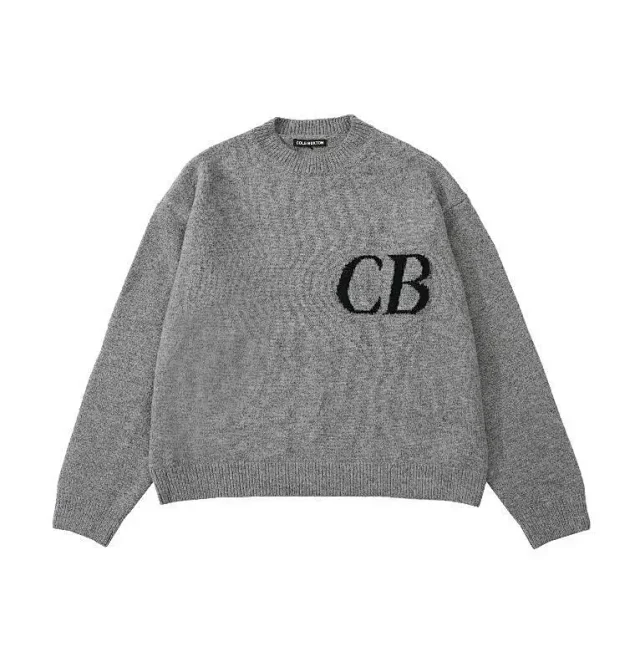 Cole Buxton CB logo knitwear and shorts product detail image 12
