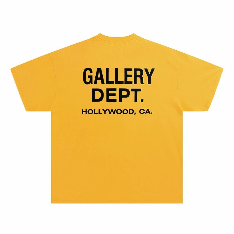 Mustard Yellow with Black Text