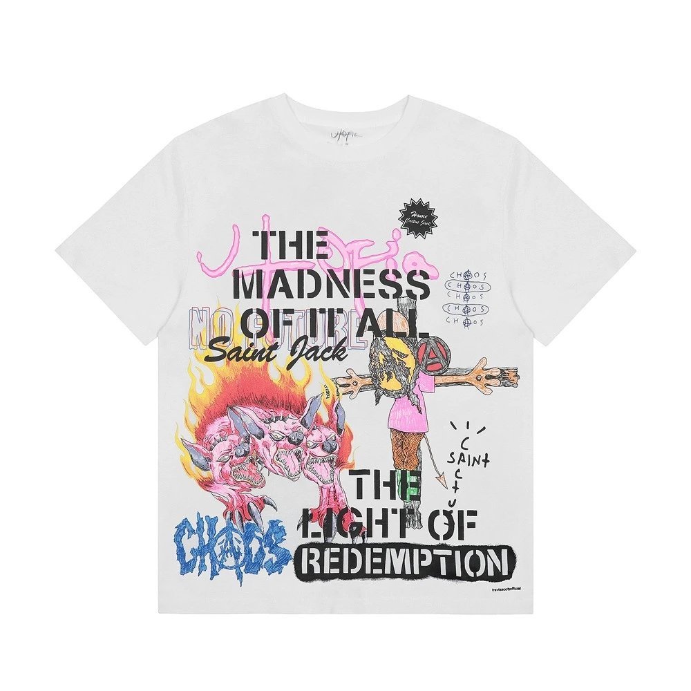 Travis Scott Utopia Madness Redemption Tee White