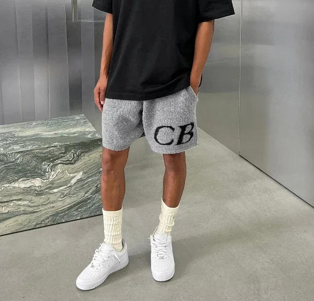 Cole Buxton CB logo knitwear and shorts product detail image 40