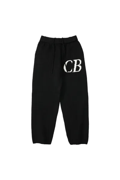 CB Knit Sweatpants Black - 1