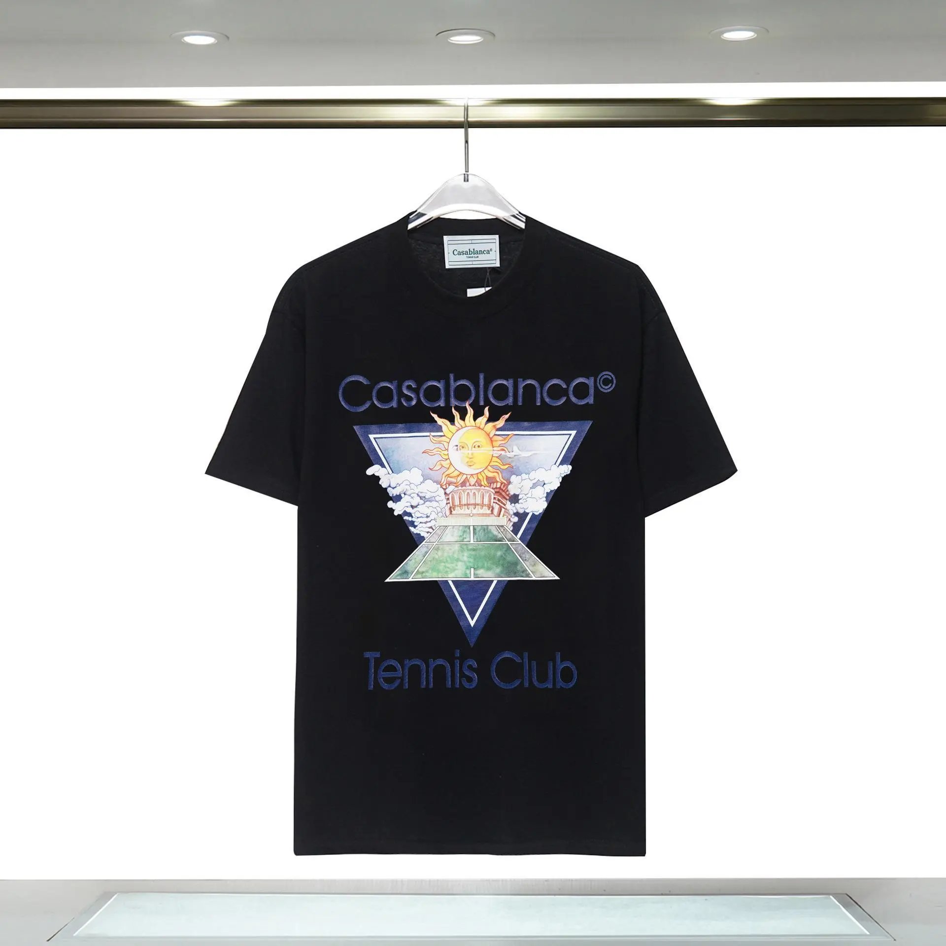 Casablanca Tennis Club T-Shirt Black