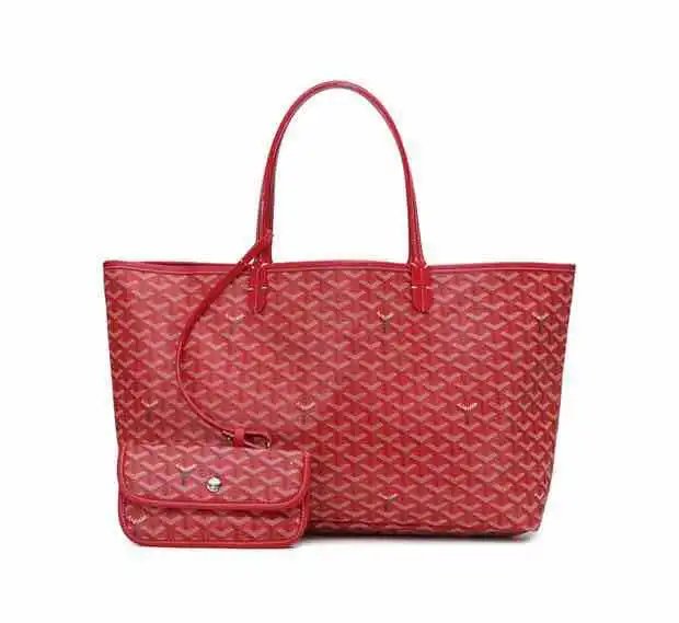 Goyard Saint Louis Tote Black Gray Monogram Canvas Tote Bag - 22