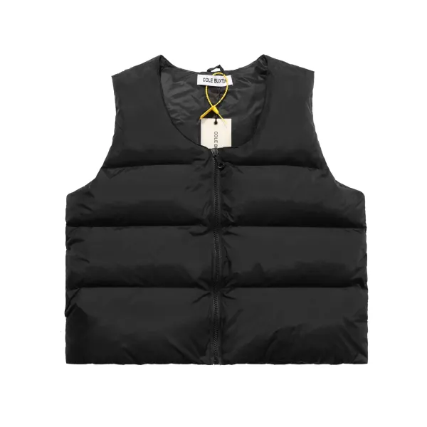 Cole Buxton Puffer Vest Black - 1