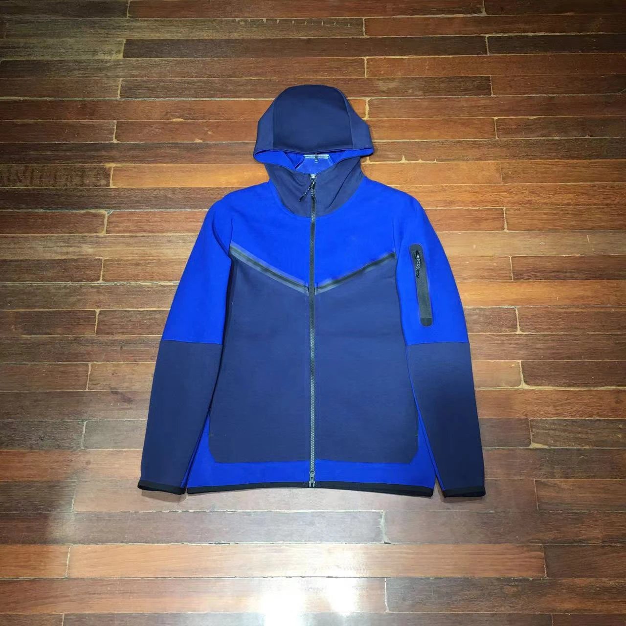 Nike Tech Fleece Hooded Jacket Cement Gray Outerwear - 6