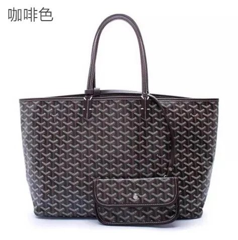 Goyard Saint Louis Tote Bag Black Tan