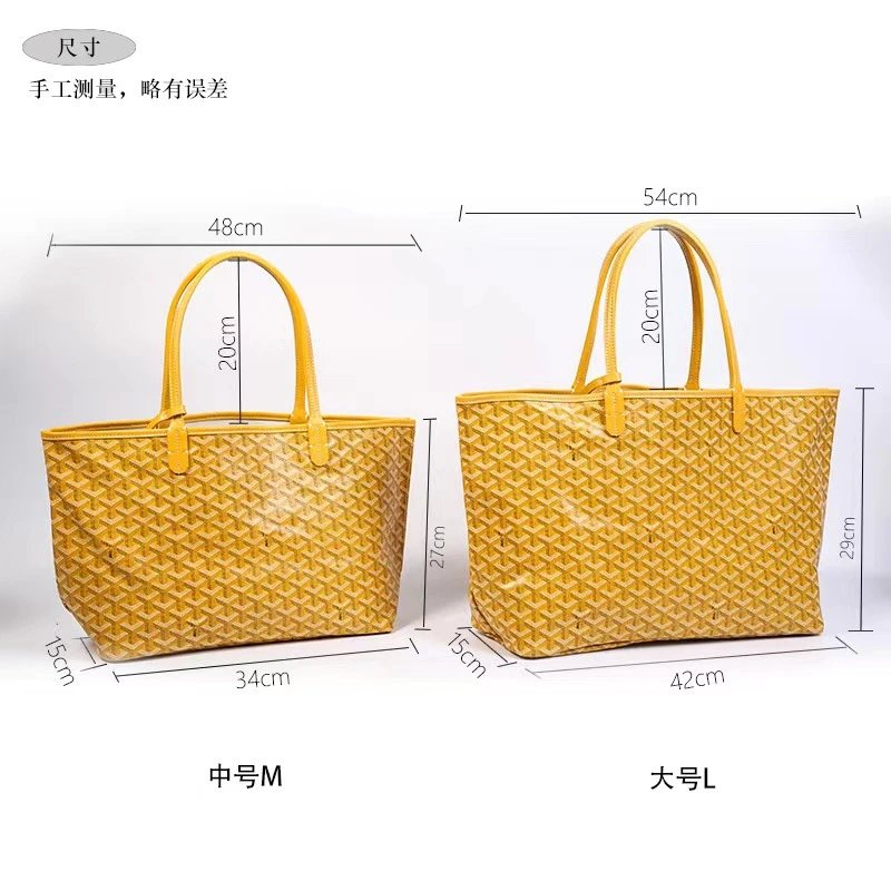 Goyard Saint Louis Tote Black Gray Monogram Canvas Tote Bag - 4