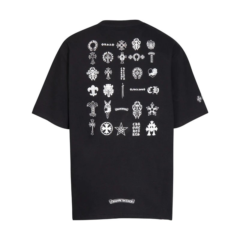 Chrome Hearts Multi Logo Graphic Tee Black