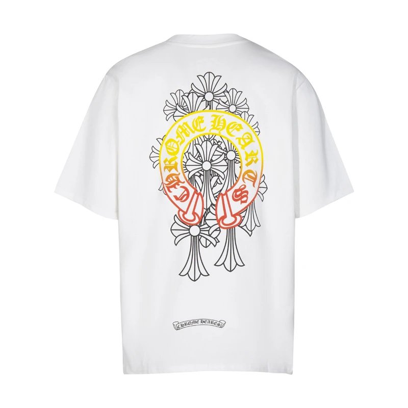Chrome Hearts Gradient Horseshoe Cross Tee White