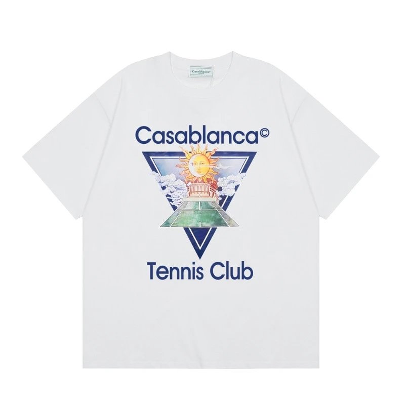 Casablanca Tennis Club Sun Court Tee White