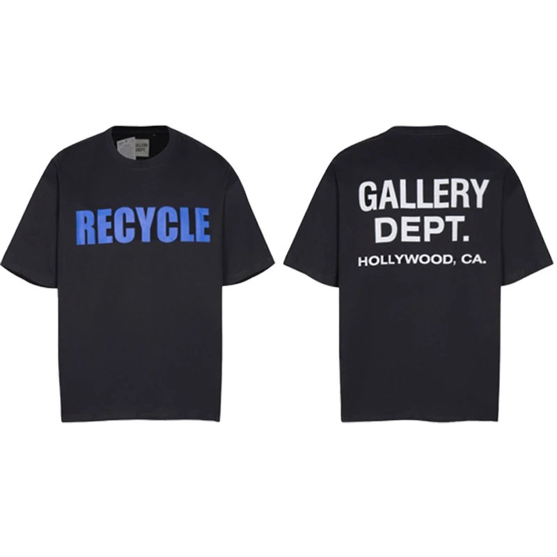 Gallery Dept Artistic Portrait Washed Black T-Shirt - 60