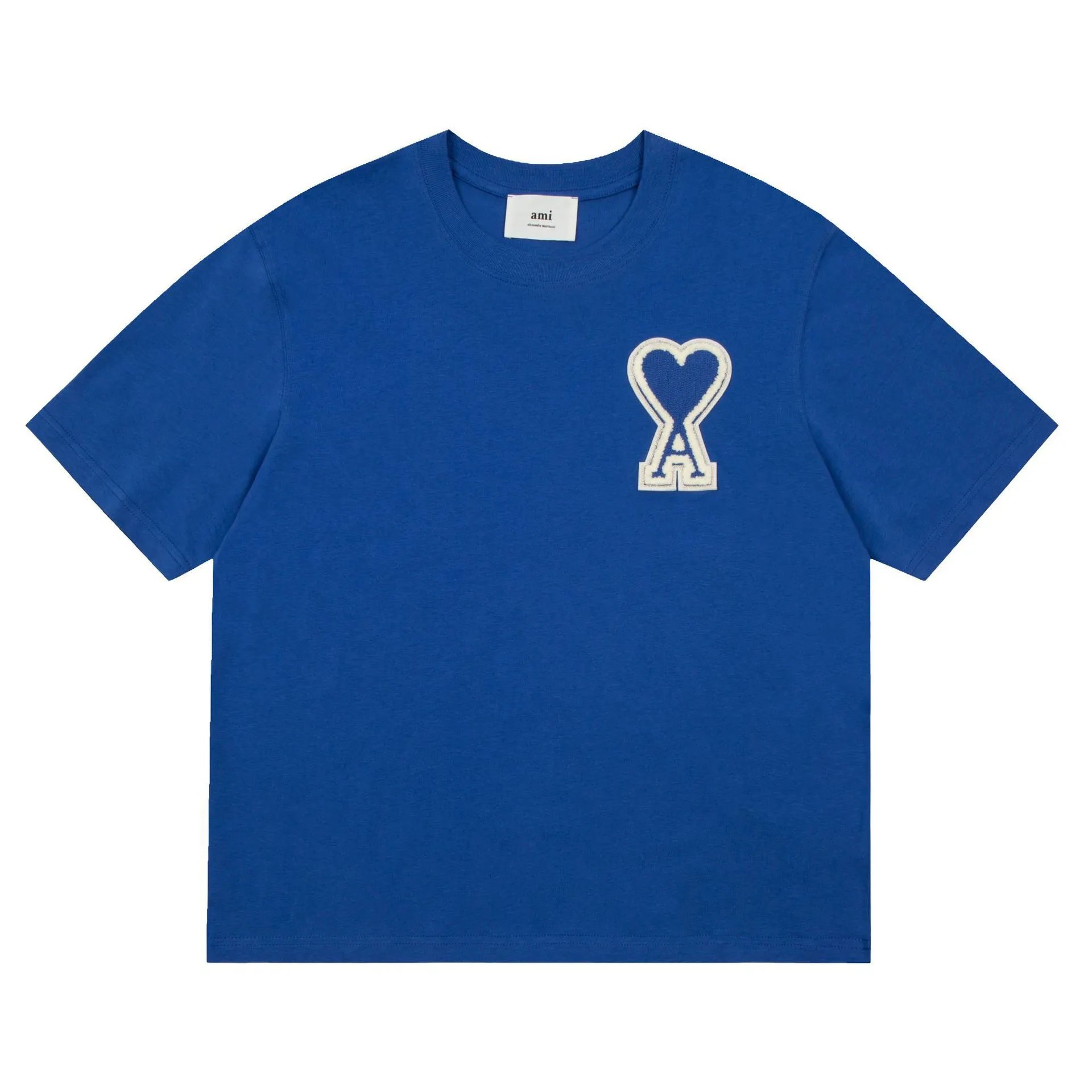 Ami Heart Logo T-Shirt Blue