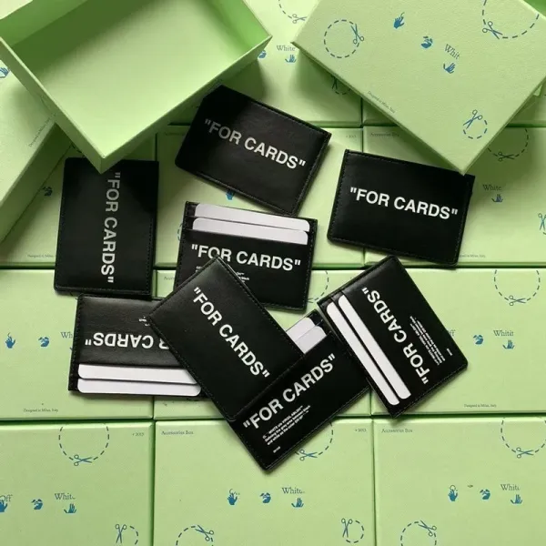 Off-White For Cards Card Holder Black - 3