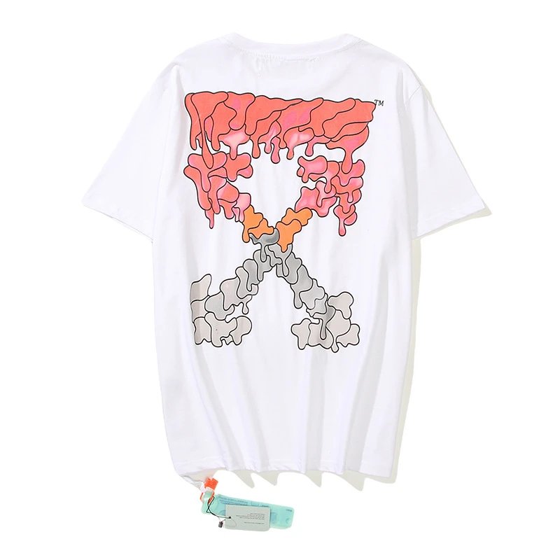 Off-White Graphic Tee White/Pink