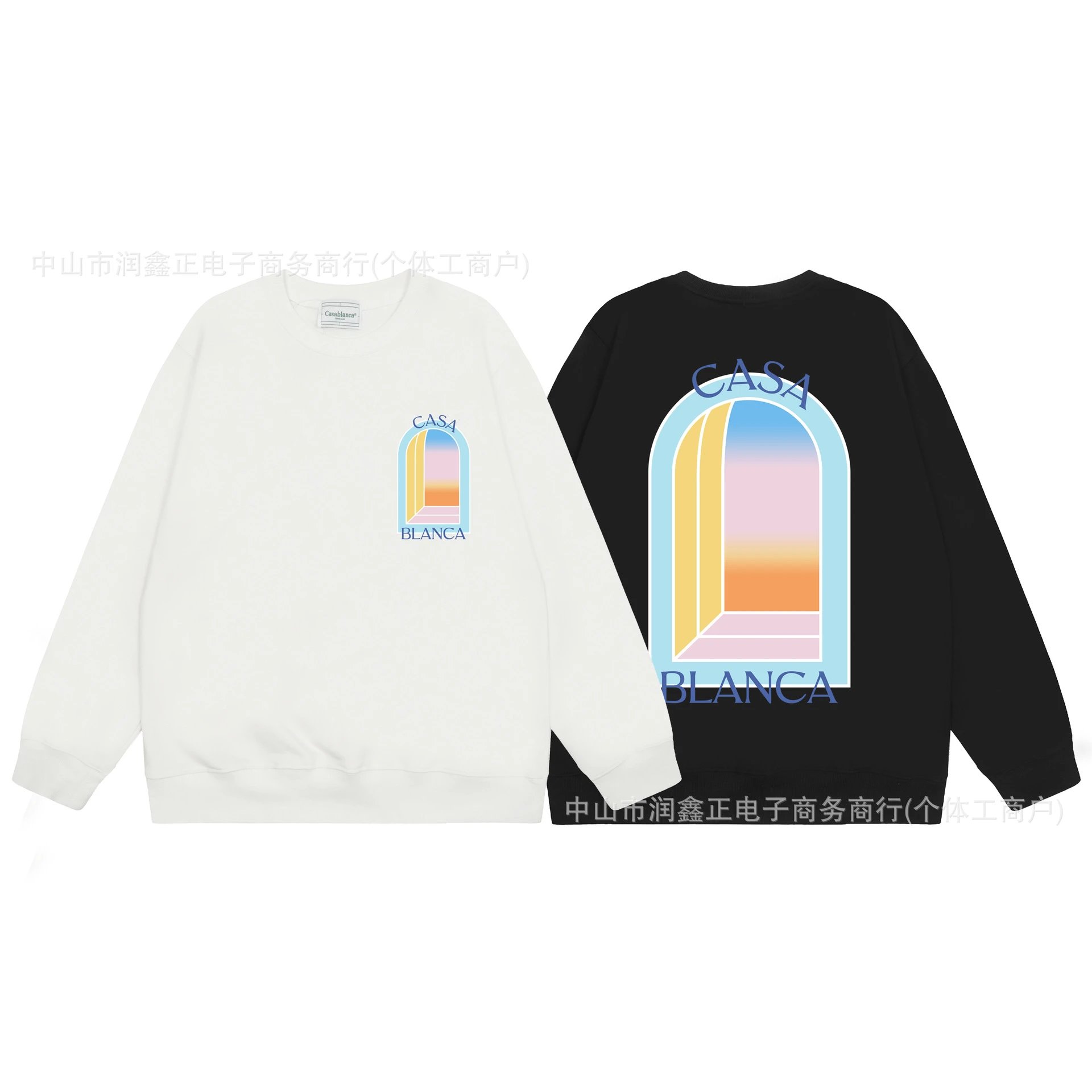 Casa Blanca Archway Graphic Hoodie White - 6