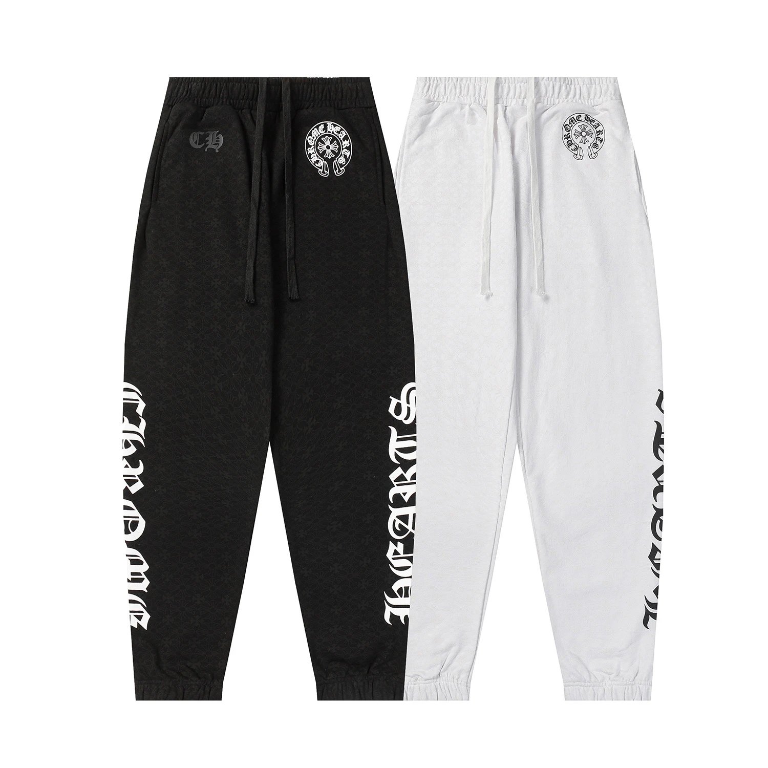 Chrome Hearts Flame Print Sweatpants Gray - 3