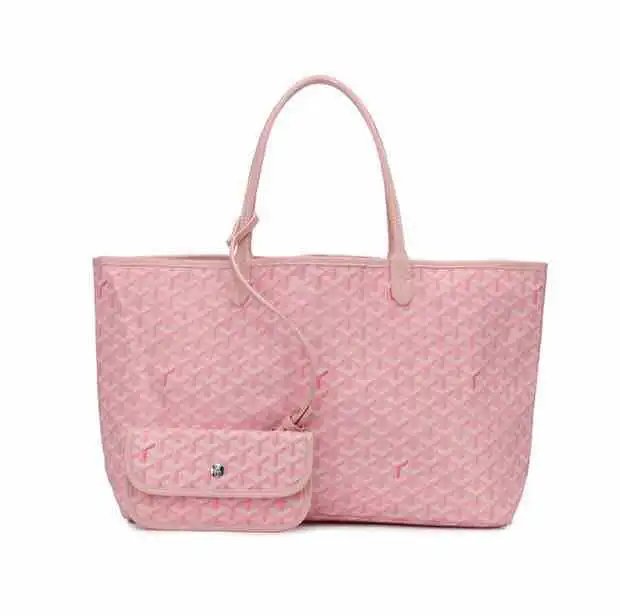 Goyard Saint Louis Tote Black Gray Monogram Canvas Tote Bag - 28