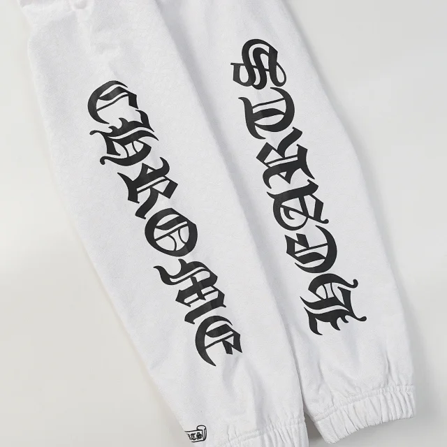 Chrome Hearts Trousers Drawstring jogger sweatpants with graphic prints product detail image 10