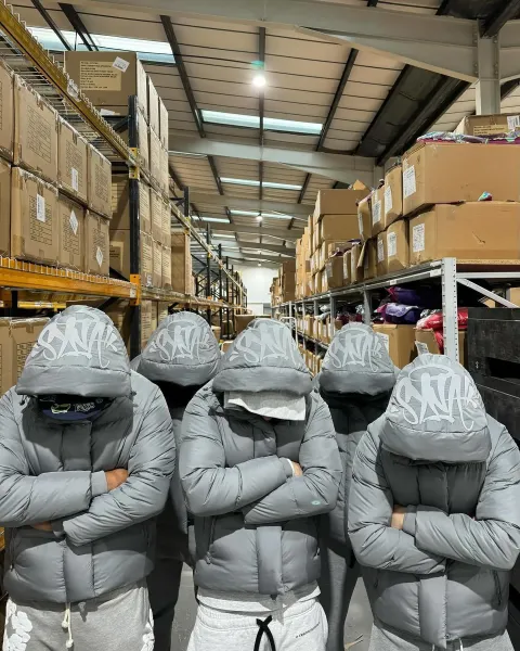 Off-White Puffer Jacket Gray Down-Jacket - 4
