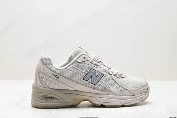 New Balance 740 White Gray Sneakers - 1