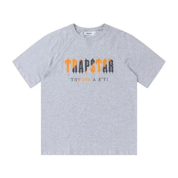 Trapstar Gothic Logo Graphic T-Shirt Gray - 11