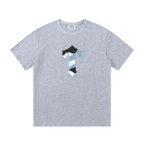 Trapstar Gothic Logo Graphic T-Shirt Gray - 41