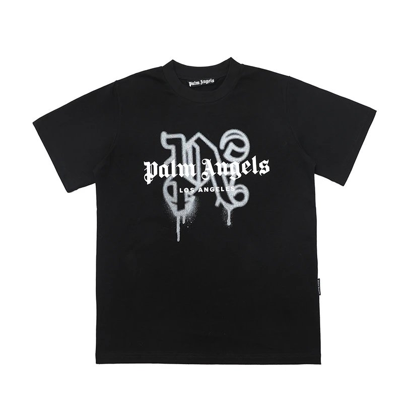 Palm Angels Tee BlackWhite White