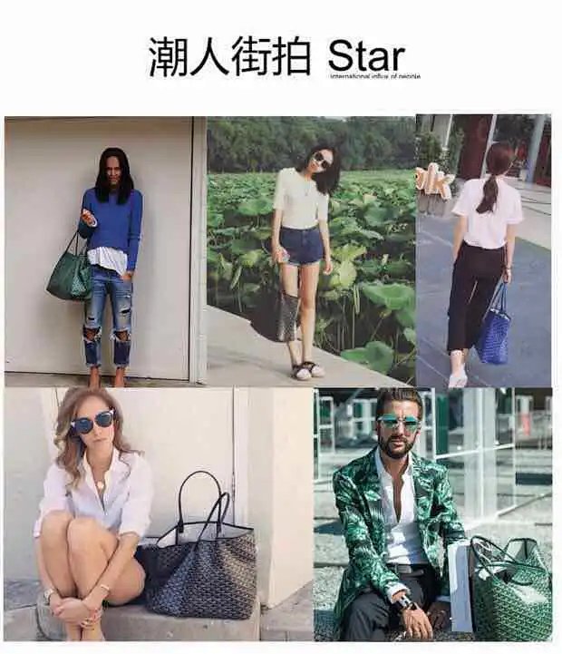 Goyard Saint Louis Tote Black Chevron Canvas Tote Bag product detail 2 in Litbuy spreadsheet finds