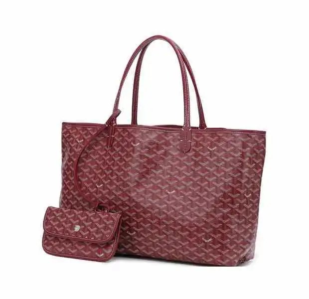 Goyard Saint Louis Tote Black Gray Monogram Canvas Tote Bag - 29