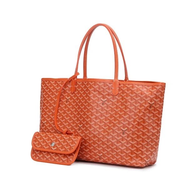 Goyard Saint Louis Tote Black Gray Monogram Canvas Tote Bag - 32
