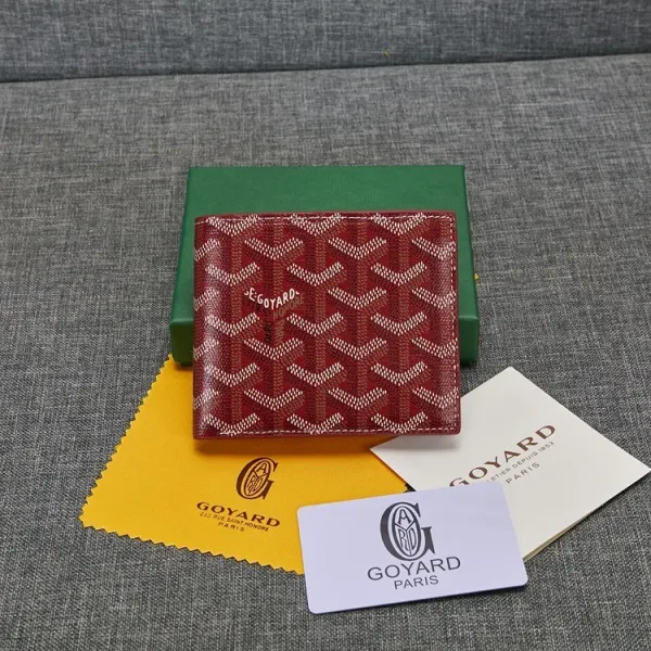 Goyard Saint Louis Bi-Fold Wallet Yellow Chevron - 14