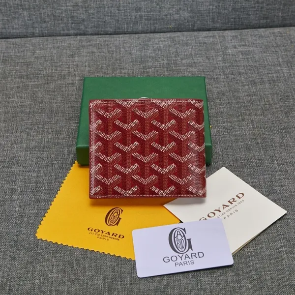 Goyard Saint Louis Bi-Fold Wallet Yellow Chevron - 15