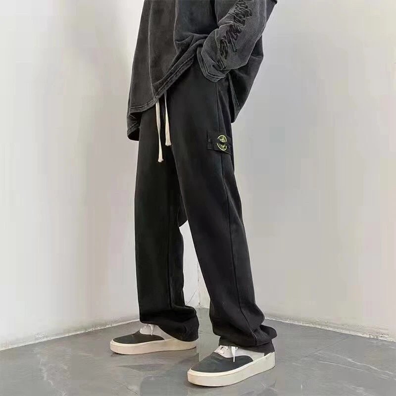 Stone Island Washed Black Sweatpants - 5