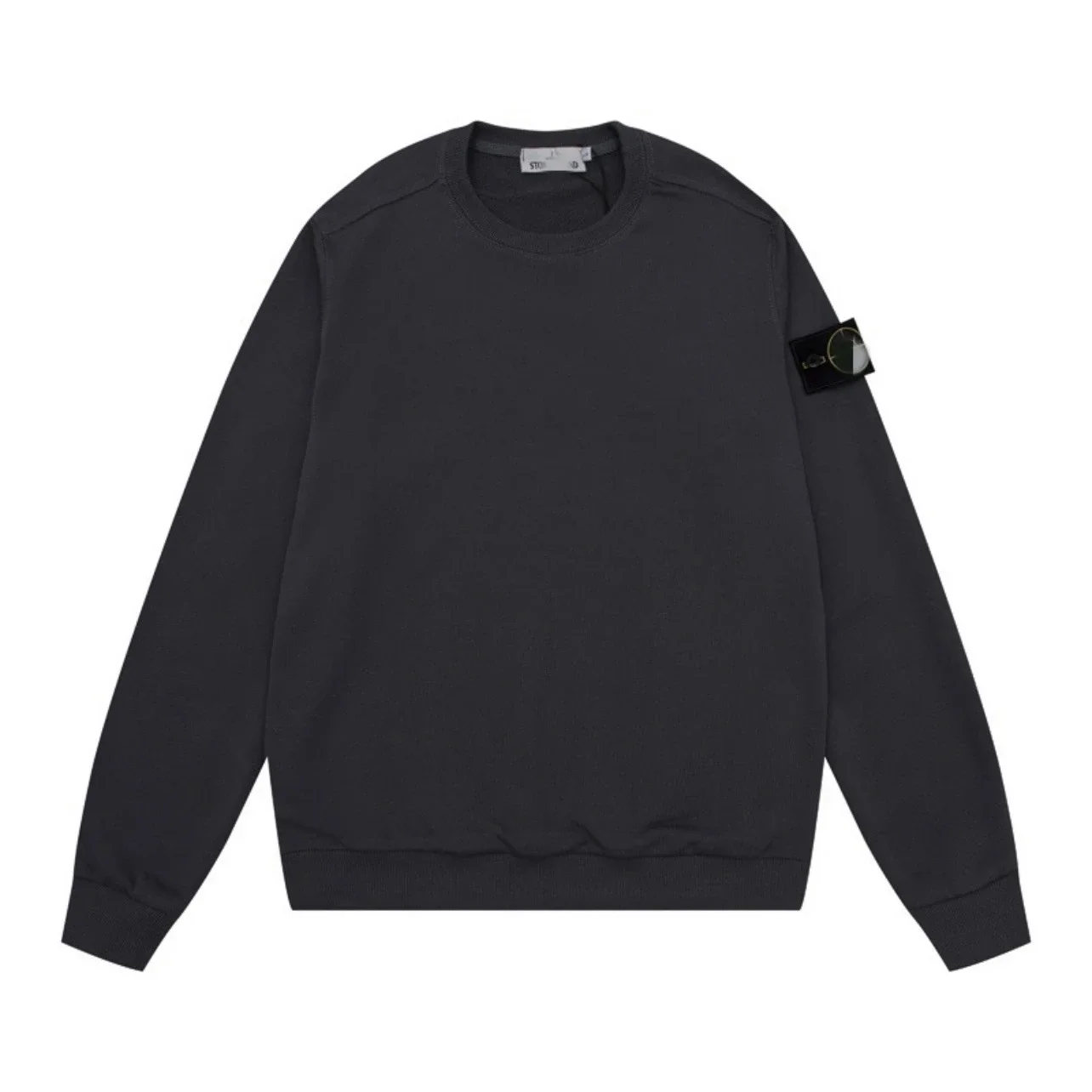 Stone Island Black Compass Patch Crewneck Sweatshirt