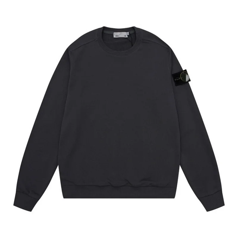 Stone Island Black Compass Patch Crewneck Sweatshirt - rep longsleeve