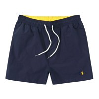 Royal blue with a yellow label