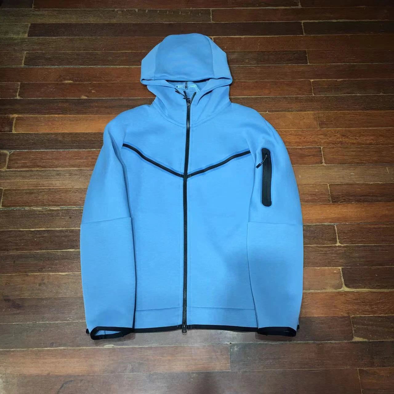 Nike Tech Fleece Hooded Jacket Cement Gray Outerwear - 7