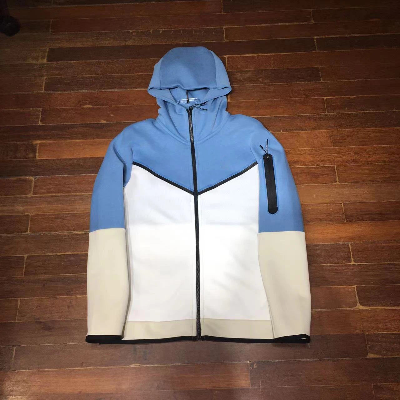 Nike Tech Fleece Hooded Jacket Cement Gray Outerwear - 8